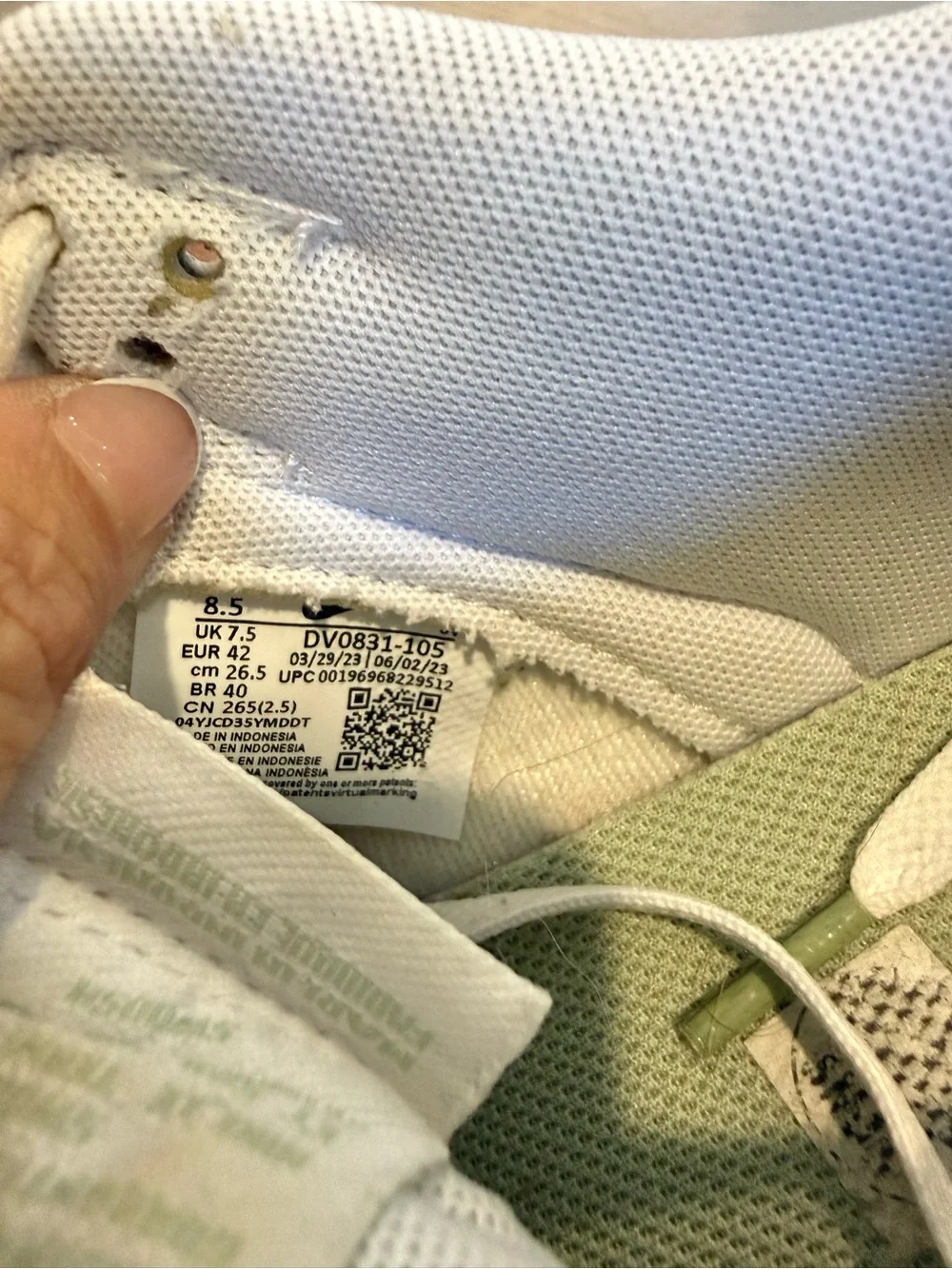 Nike Dunk Low White with Mint Green Swoosh